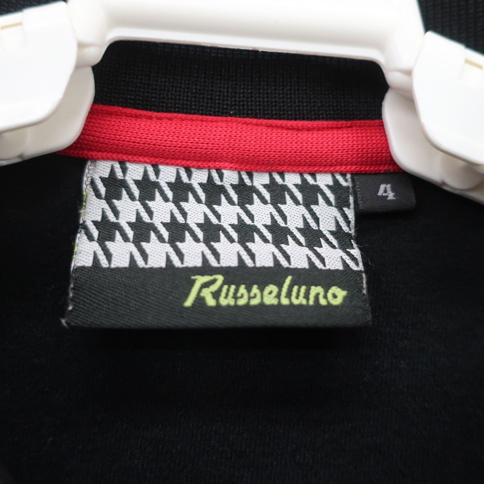 RUSSELUNO(ラッセルノ) ポロシャツ 黒 メンズ 4 ゴルフウェア 2510