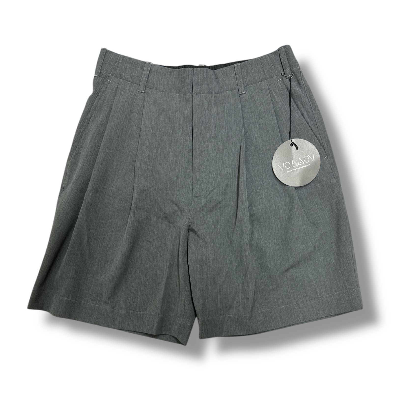 参考上代19800円 VOAAOV CHIC TECH SHORTS シックテックショーツ ハーフパンツ イージーショーツ ヴォアーブ VOSP-L34 グレー 1 81512A5
