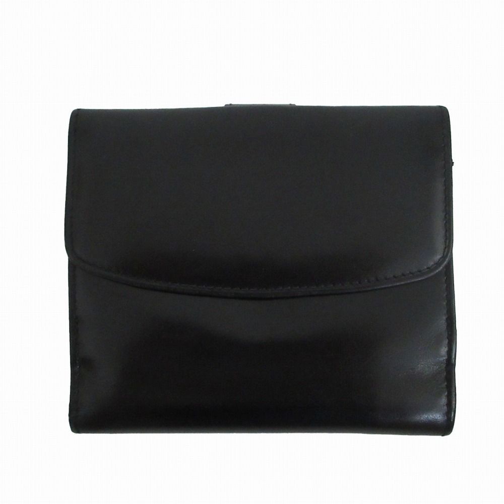 BALLY バリー Bロゴ金具 Wホック レザー 2つ折り 財布
