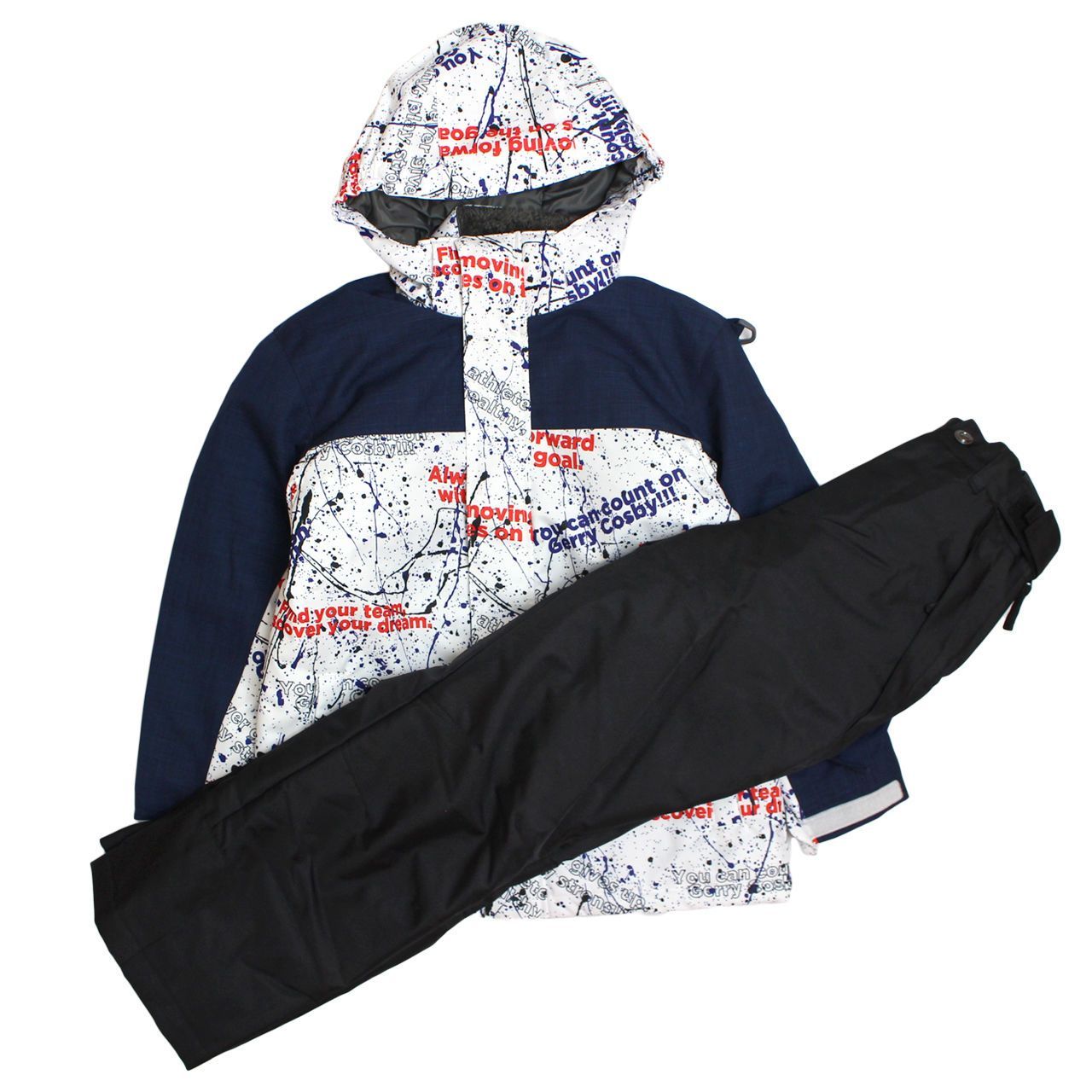 スキーウエア COSBY 上下セット 男の子 サイズ調整 ホワイト 140cm