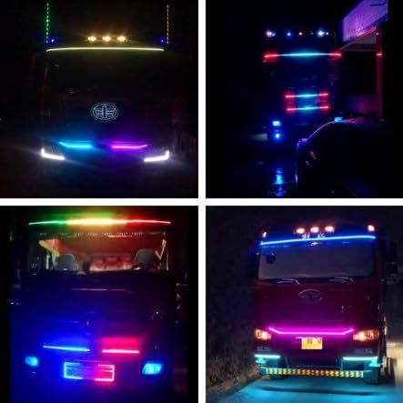 bubulu 24V LEDテープ 流れるレインボーカラー 2mリモコン無し 防水