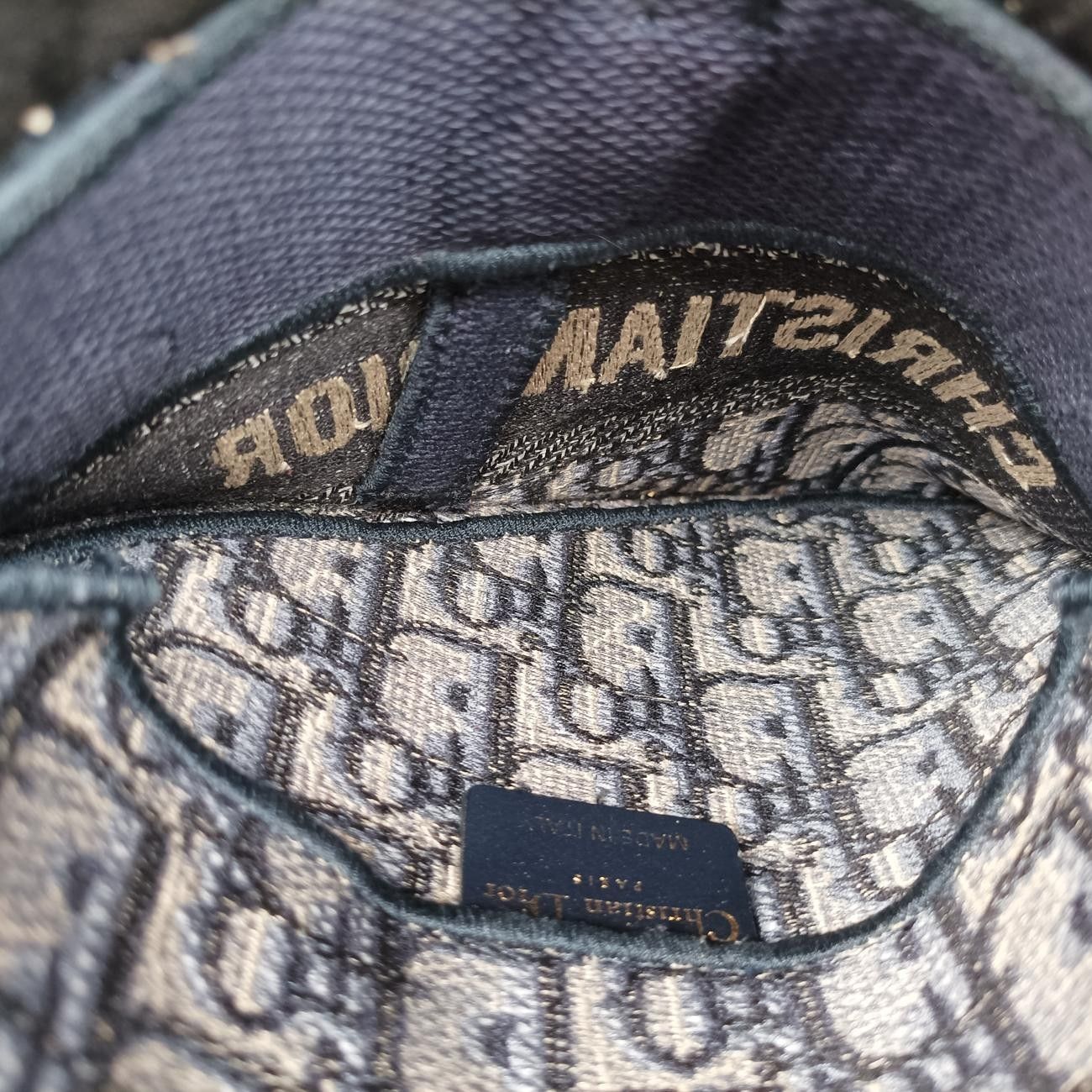 Diorサドルバッググレー×ネイビージャガード50-MA-1109