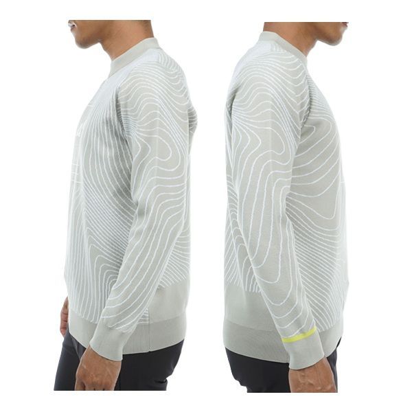 アドミラル ゴルフ メンズ カンターラインジャカード クルーネック