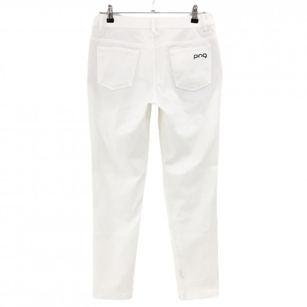 美品◎PING ピン テーラードパンツ ホワイト 白 23年モデル ストレッチ 美品PING ピン テーラードパンツ ホワイト 白 23年モデル ストレッチ