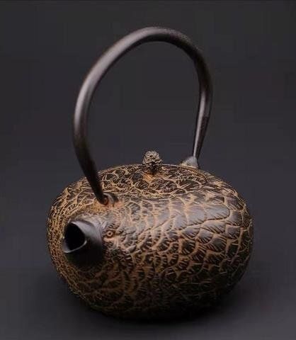 登場 製品| 茶壺 手彫り鉄壺 鉄やかん 鉄分補給 未塗装鉄器◆ 鉄器◆ 茶道具