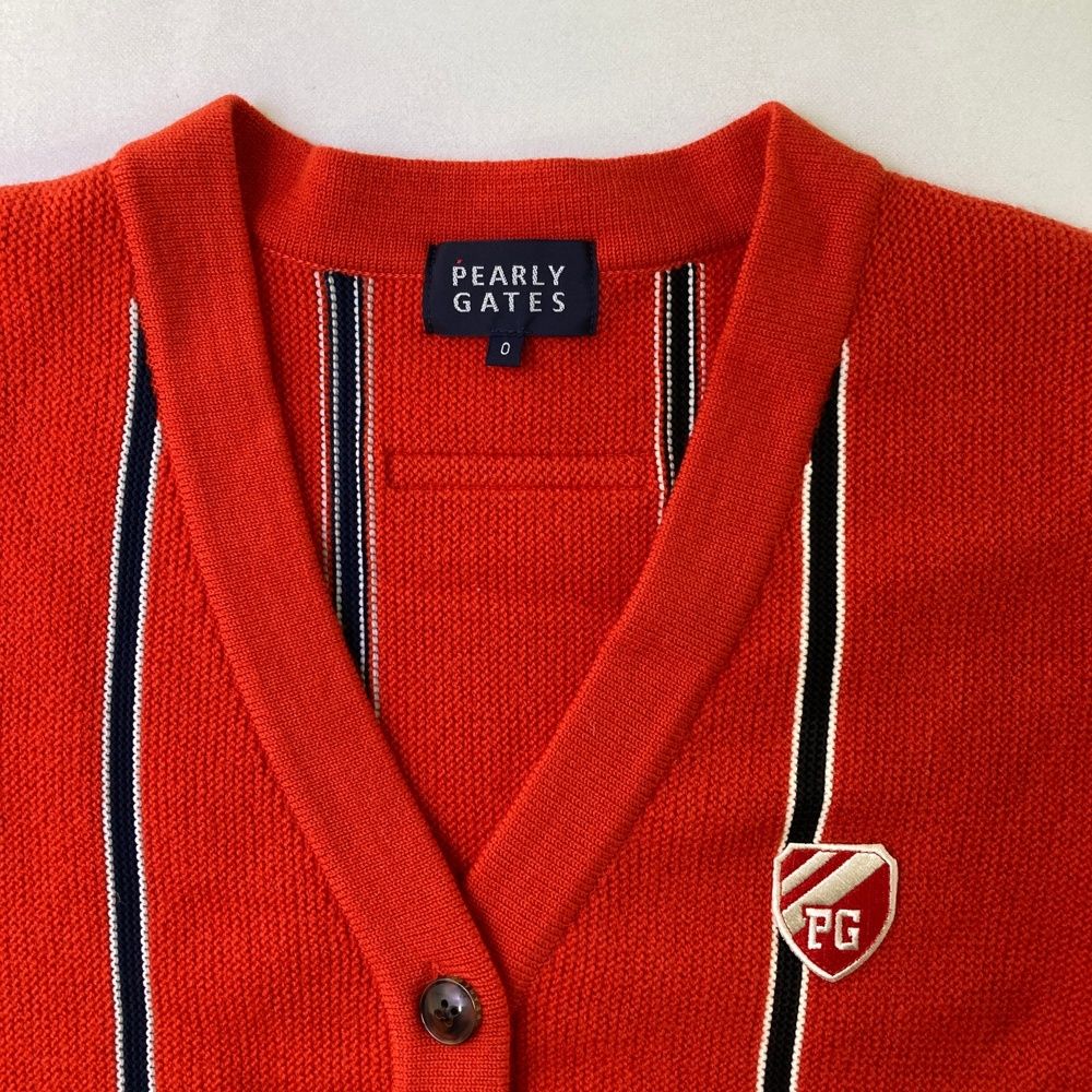 PEARLY GATES パーリーゲイツ　ゴルフ　カーディガン　レディース　L サイズ：0 PEARLY GATES パーリーゲイツ 2025年モデル 襟付き
