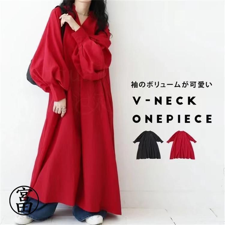 ボリューム袖ワンピース ワンピース レディース ロングワンピース ロゴスウェット ロング ロングワンピ マキシ 長袖