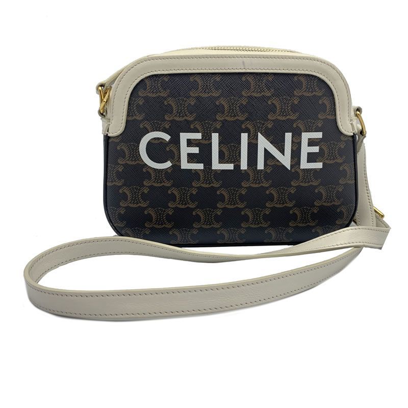 CELINE セリーヌ トリオンフ ロゴ 斜めがけショルダーバッグ