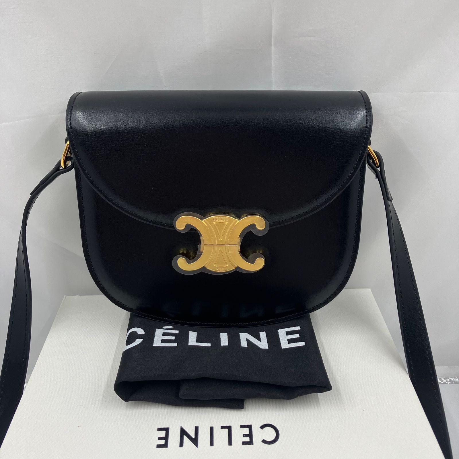 値下げ CELINE セリーヌ バッグ ショルダーバッグ トリオンフ ブザス ...