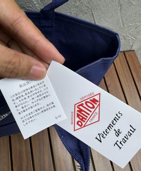 値下げ❗️DANTON MONTORGUEIL 16 トートバッグ 青 SLOBE IENA｜DANTON/ダントン キャンバストート MONTORGUEIL