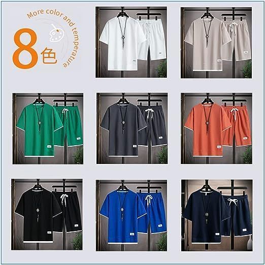 【レイヤード】ジョーゼットジャージーセットＴシャツ 上下セット Tシャツ メンズ レイヤード風 スポーツウェア 快適