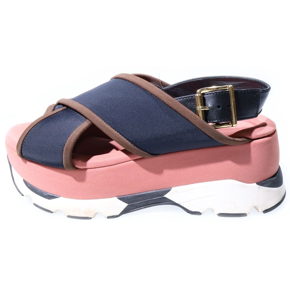 MARNI マルニ クロスストラップ 厚底サンダル マルチ レディース