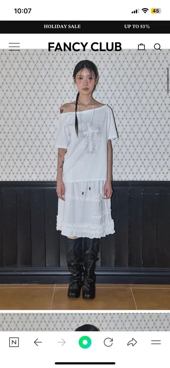 ファンシークラブ セットアップ Tシャツ スカート