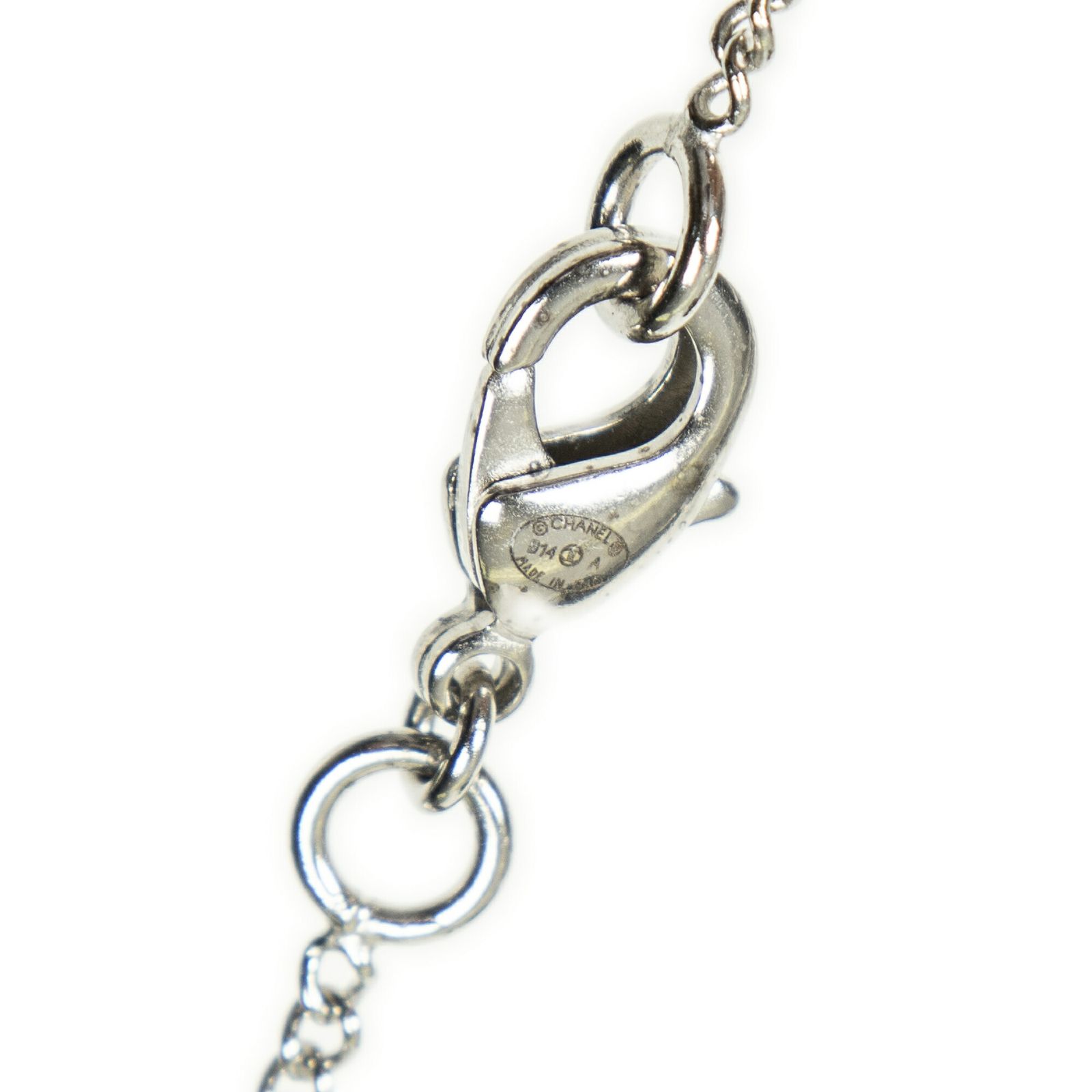 CHANEL シャネル大 CC カメリア ペンダント ネックレス銀シルバーメッキA NEXPOTALLINN_EU