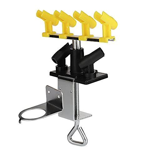 6本掛け CURE（キュア） エアブラシスタンド エアブラシホルダー エアブラシハンガー 6本掛け レギュレーター マウント付 360度回転 T20A