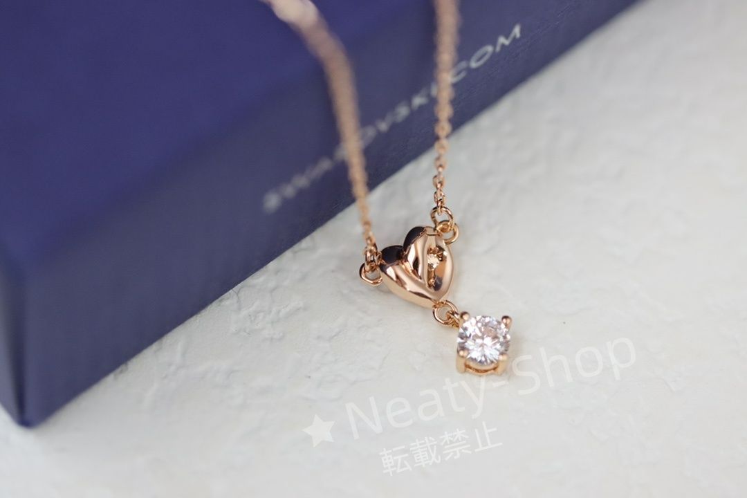 💗新品💗Swarovski  ファッショ永遠の愛シングルドリルロマンチック鎖骨ネックレス