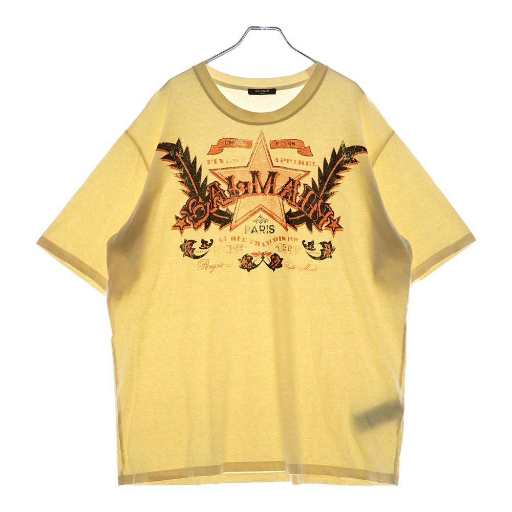 BALMAIN ウエスタン クルネック Tシャツ CH1EG000GD28 GSK BALMAIN (バルマン) 24SS WESTAN PRINT T-SHIRT ウエスタン