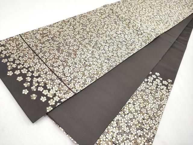 平和屋本店□極上 西陣の名門 加納幸謹製 太鼓柄袋帯 唐織 花唐草文