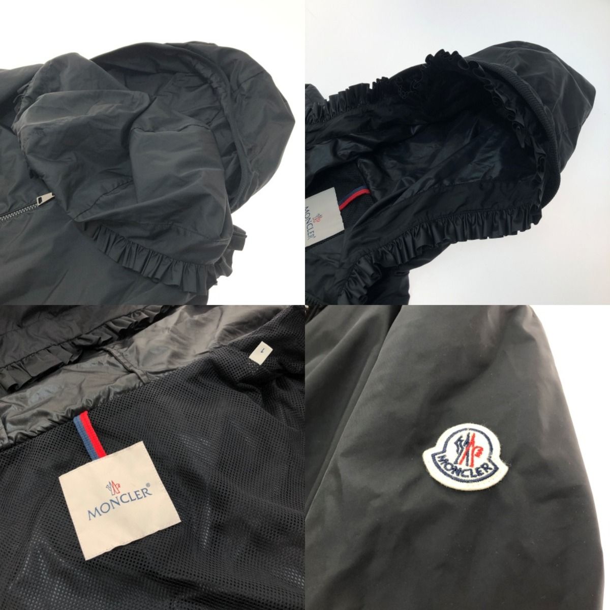 □□MONCLER モンクレール LAIT ナイロンジップアップパーカー Sサイズ