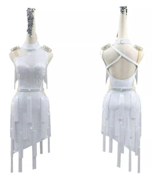 新品未使用社交ダンスドレス ラテンドレス 競技 デモ用 ルンバ