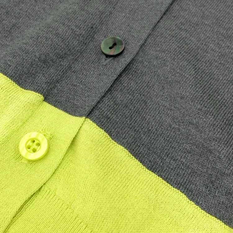 2024AW ENFOLD エンフォルド COLOR-BLOCK CARDIGAN カラー