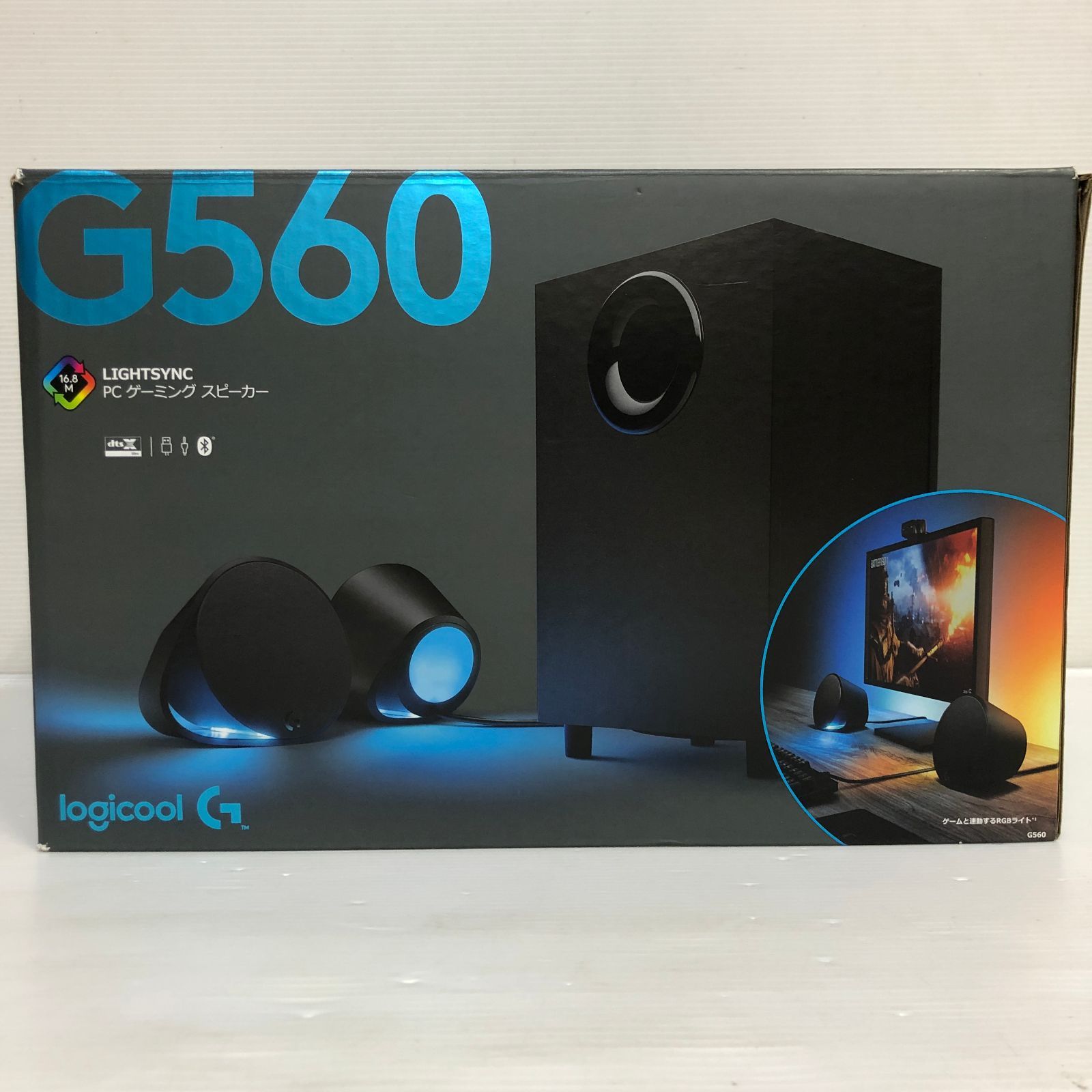 ▲logicool ロジクール ゲーミングスピーカー LIGHTSYNC G560 品 smavk091458