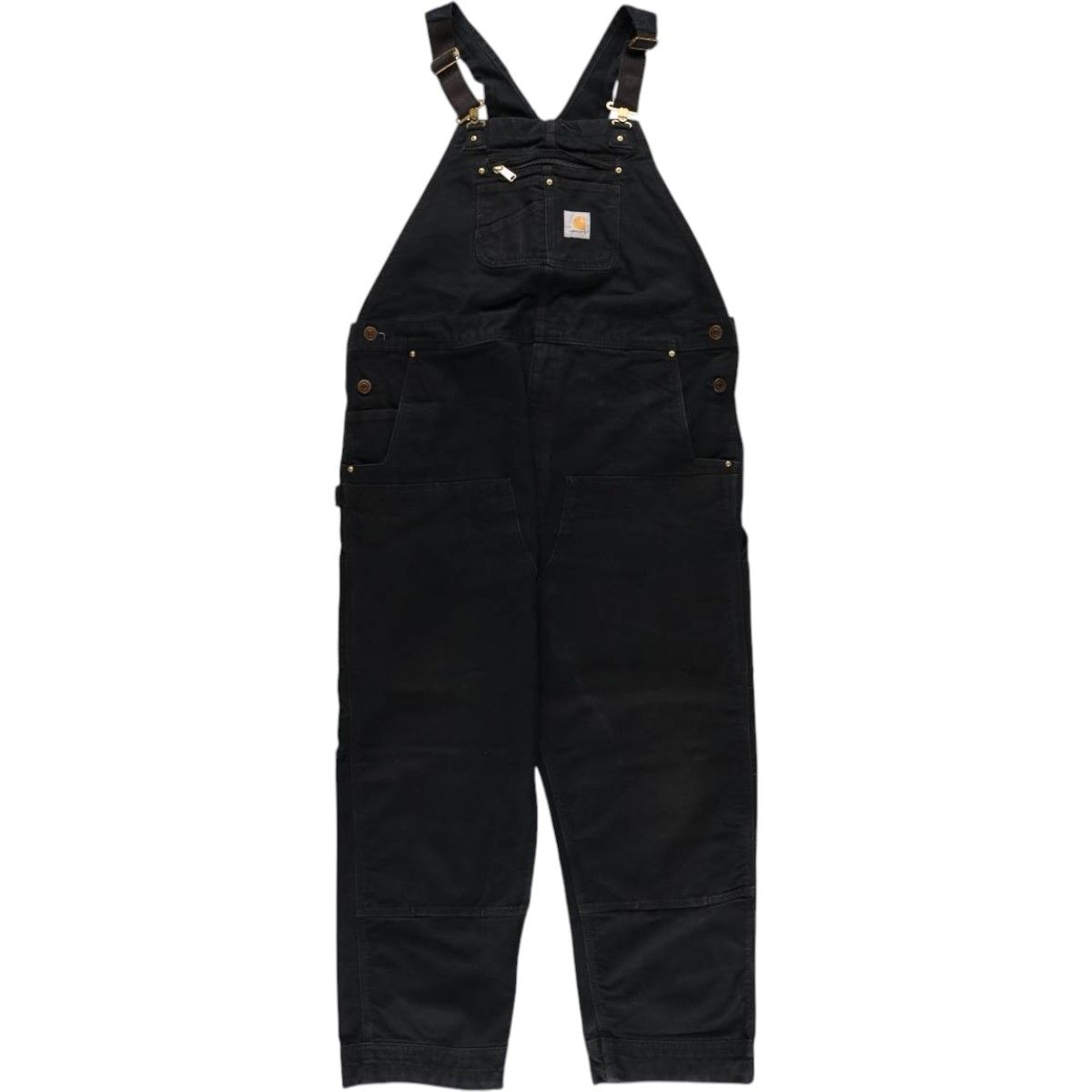 古着 カーハート Carhartt ダブルニー ダック オーバーオール メンズw47相当|eaa583957