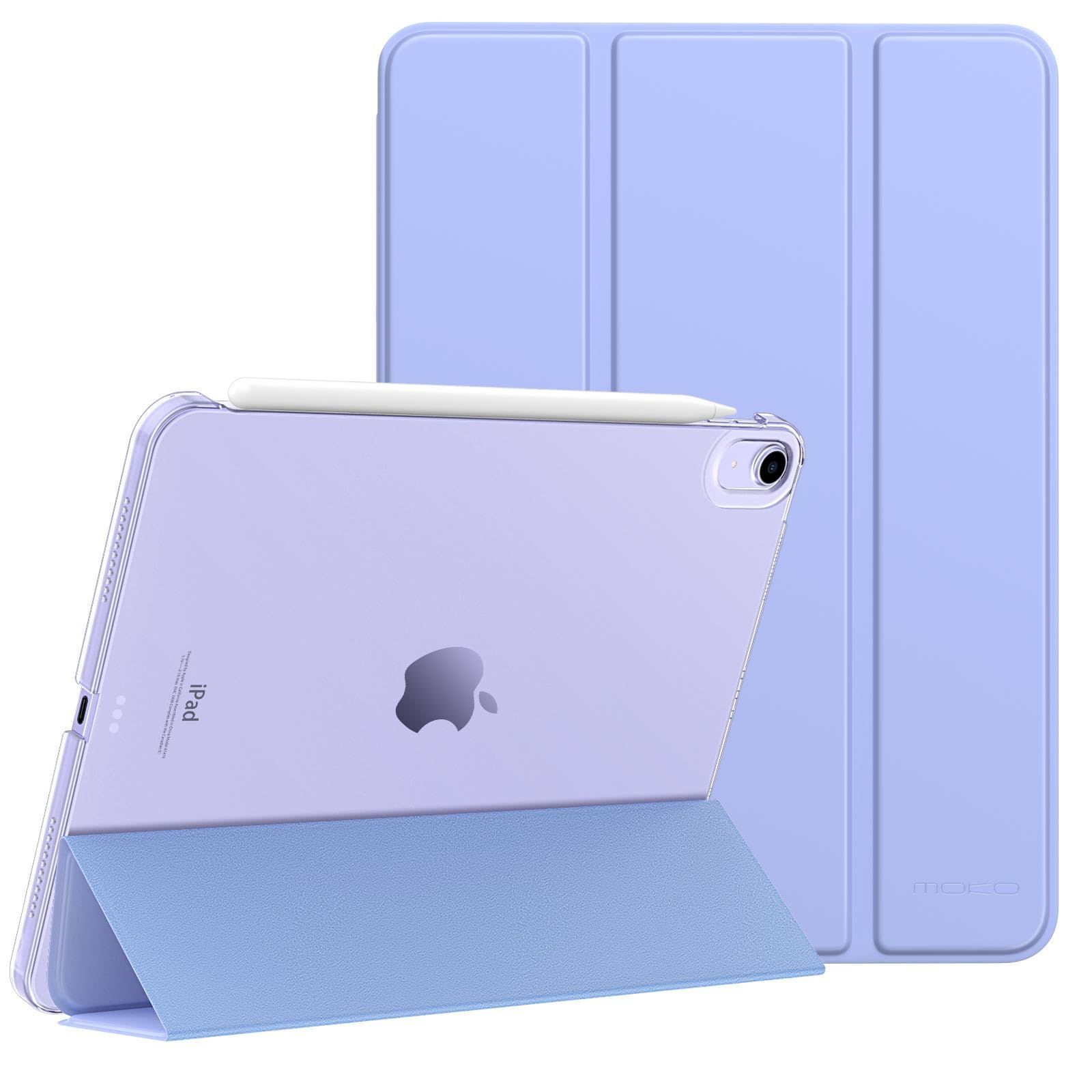 Air 11インチ ケース 2025 iPad 5 4 10.9インチ M 3 2 Air第5 4世代 10.9 MoKo カバー 半透明 オートスリープ ApplePe