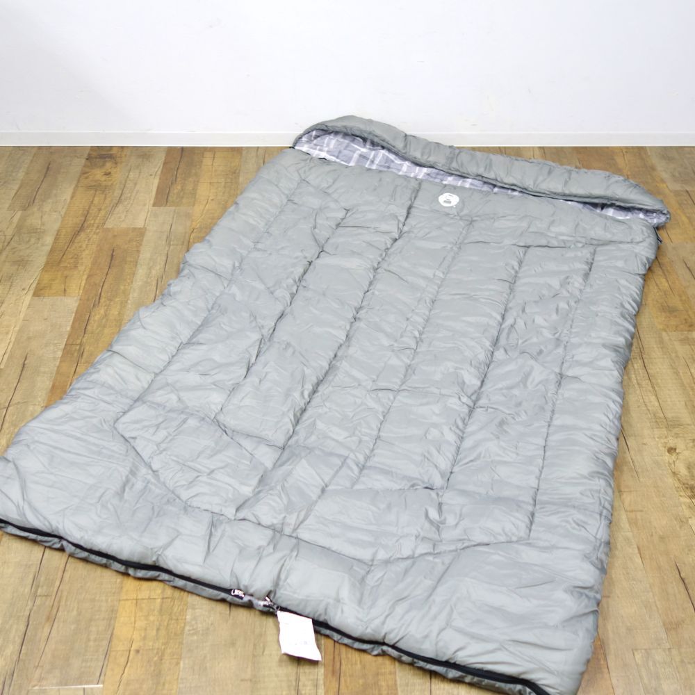 コールマン　二人用寝袋　ハドソンダブル　グレー　チェック柄 コールマン 二人用寝袋 ハドソンダブル グレー チェック柄 コールマン