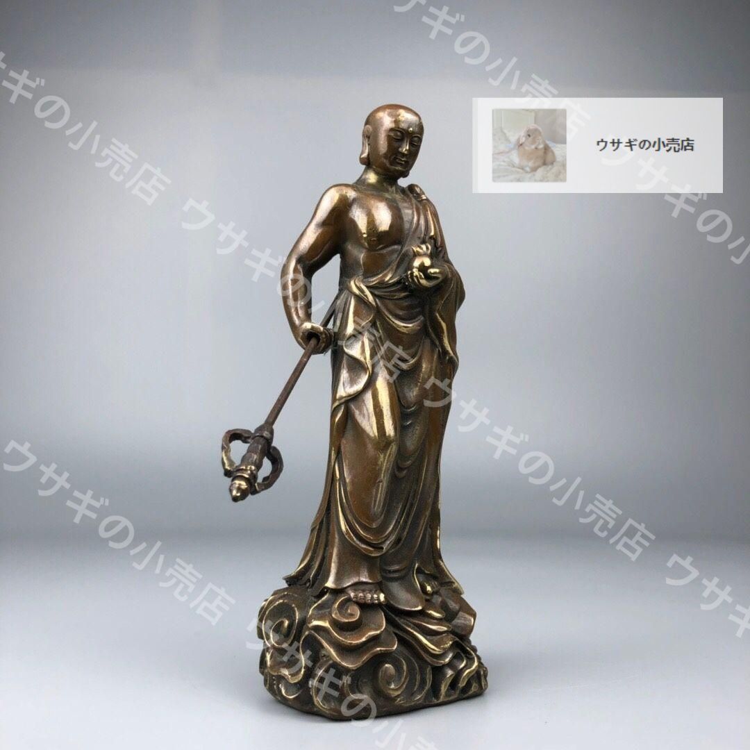仏教美術  仏像  地蔵王仏像  小仏像 銅製 銅器 新品・未使用】銅器 地蔵王仏像 工芸品 美術品 置物 - メルカリ