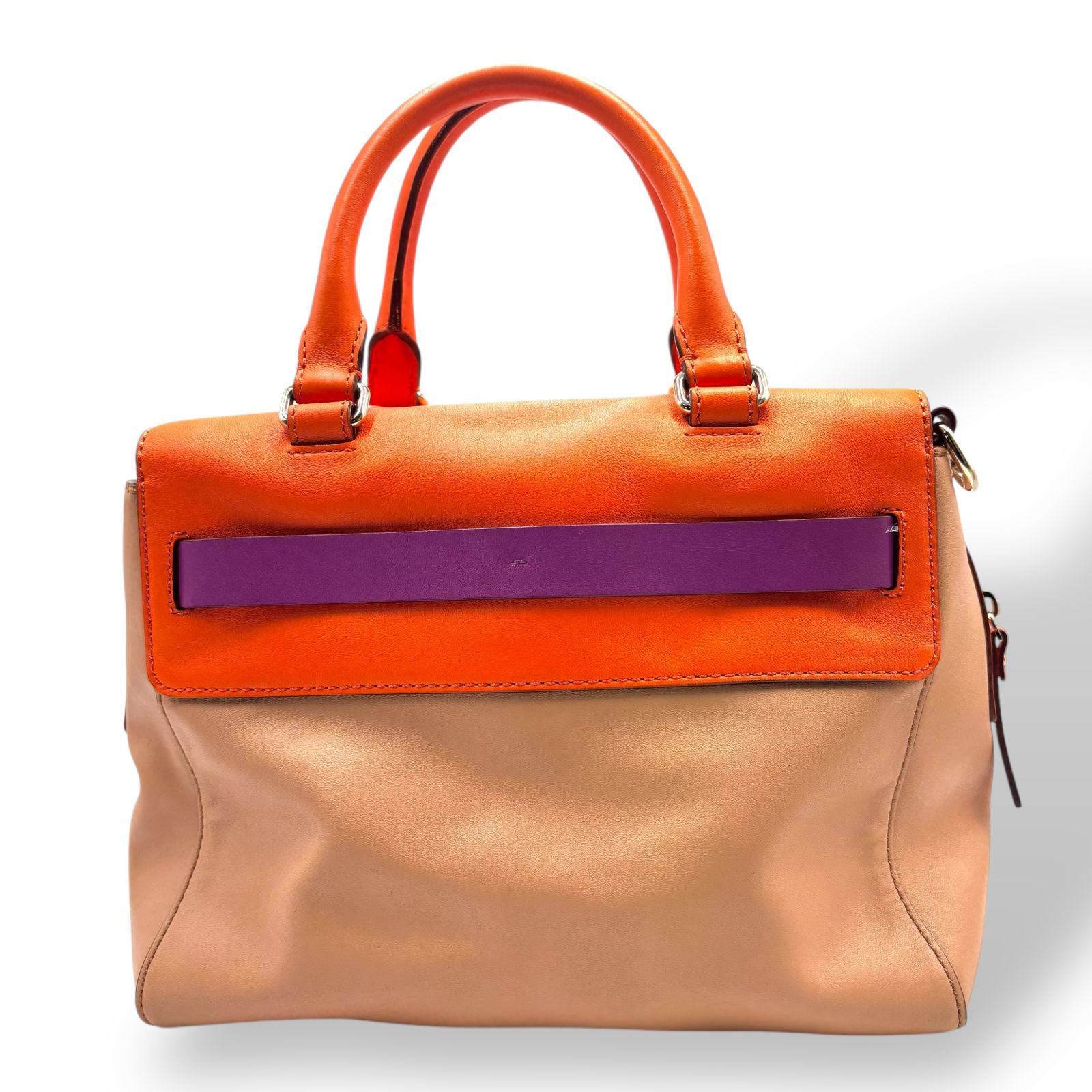 kate spade ケイトスペード ハンドバッグ ショルダーバッグ 2way レザー ブラウン オレンジ 248155476 R541 - メルカリ