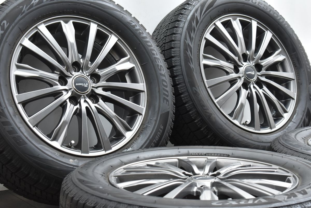 バリ溝】シビラ 16in 6.5J +53 PCD114.3 ブリヂストン ブリザック VRX2