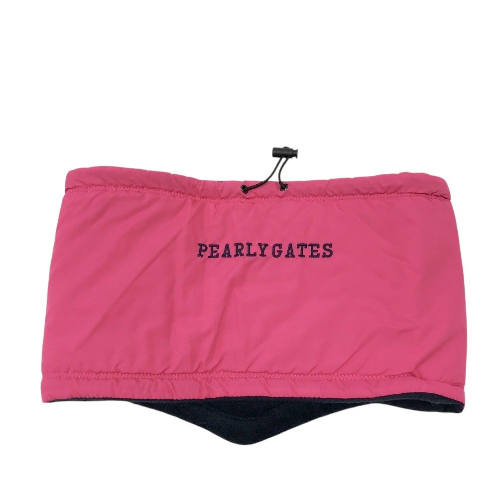 PEARLY GATES パーリーゲイツ ロゴ刺繍 ネックウォーマー ピンク系 FR