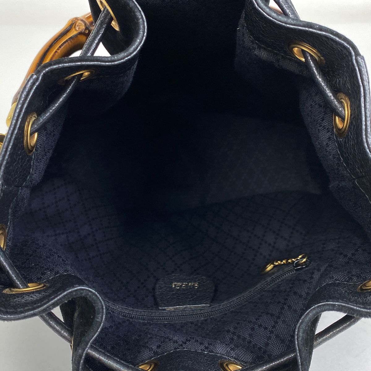 グッチ GUCCI バンブー ハンドバッグ 2WAY ショルダーバッグ 巾着型