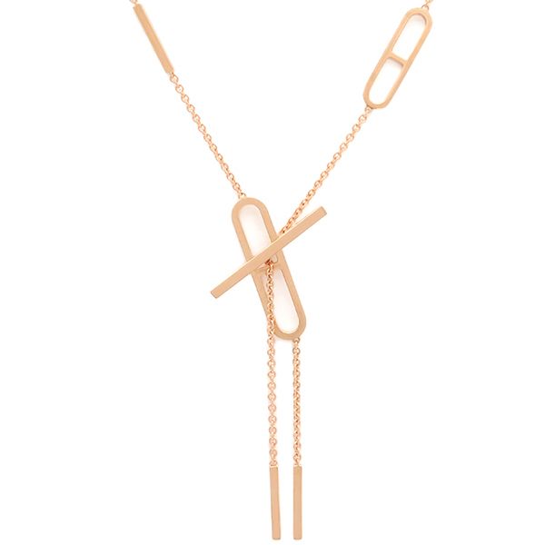 エルメス ネックレス H118240B 00ST エルメス HERMES ネックレス エヴァーシェーヌダンクル K18PG
