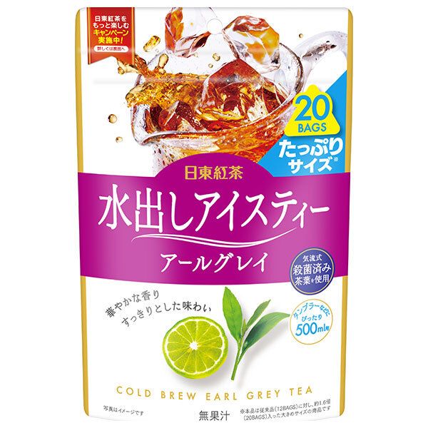 三井農林 日東紅茶 水出しアイスティー アールグレイ 4g×20袋 ×20袋入× 2ケース ｜ 水だし TB ティーバッグ 500ml