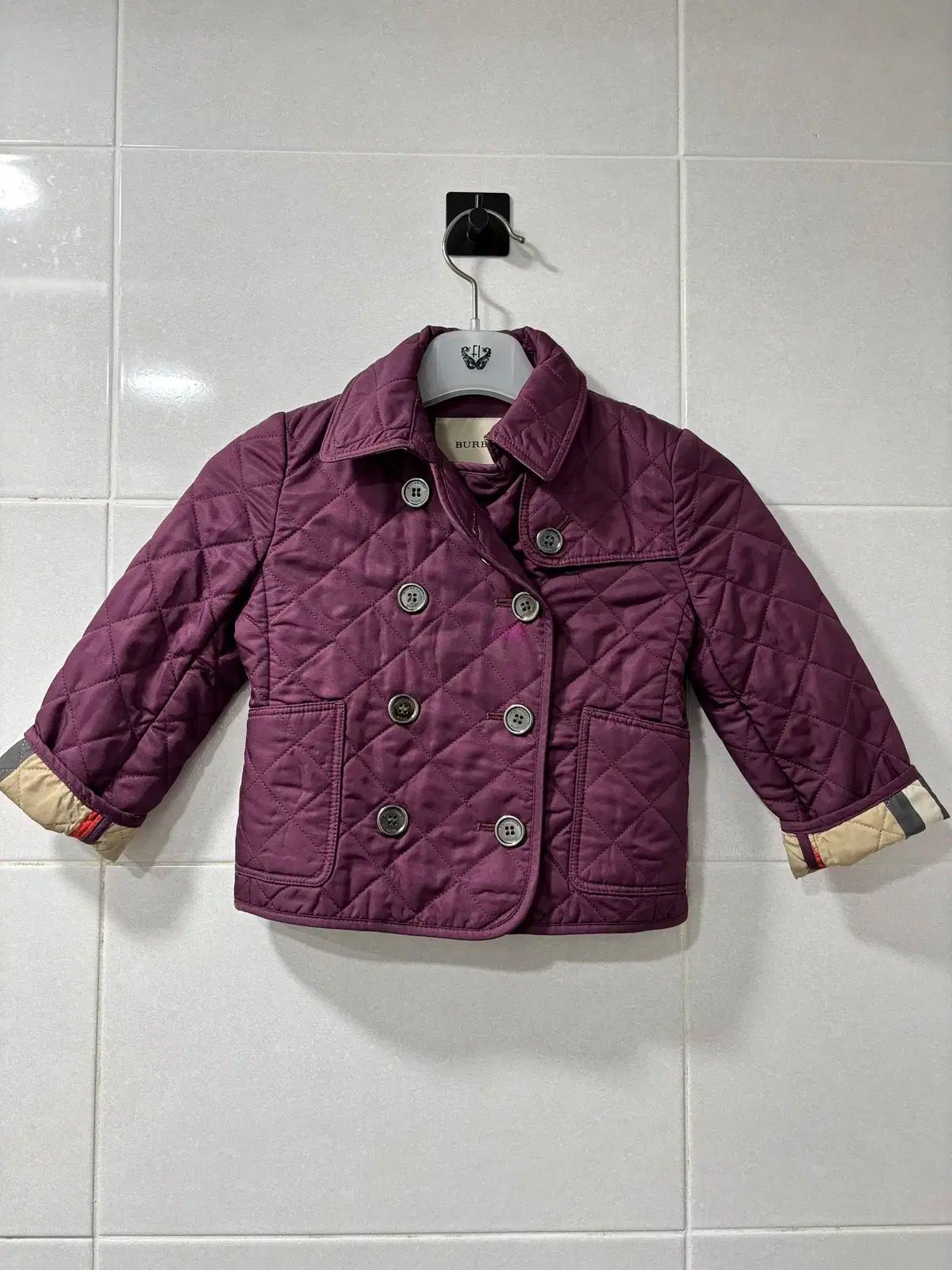 正規品 バーバリー キルティングベビー服