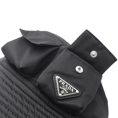 美品　PRADA プラダ　ナイロン　バケットハット　ブラック　2HC350 PRADA Re-Nylon バケットハット ブラック 大人気 数量限定