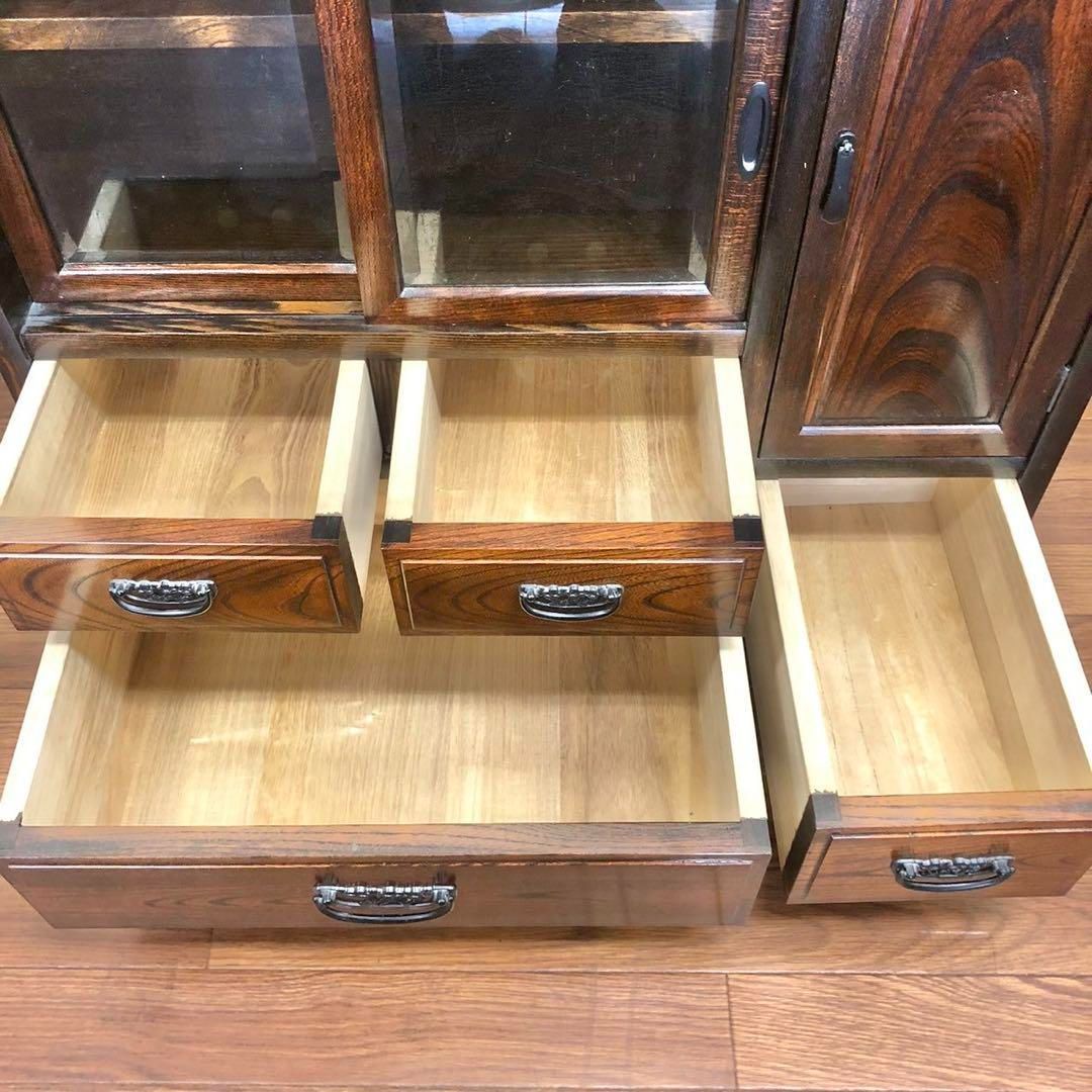 箪笥　タンス 飾り棚 収納棚 木製 アンティーク 昭和 レトロ 日本製 和箪笥 和ダンス ヴィンテージ レトロ ローチェスト