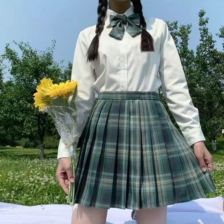 学生服 長袖シャツ スクールスカート 3点セット 制服 スーツ