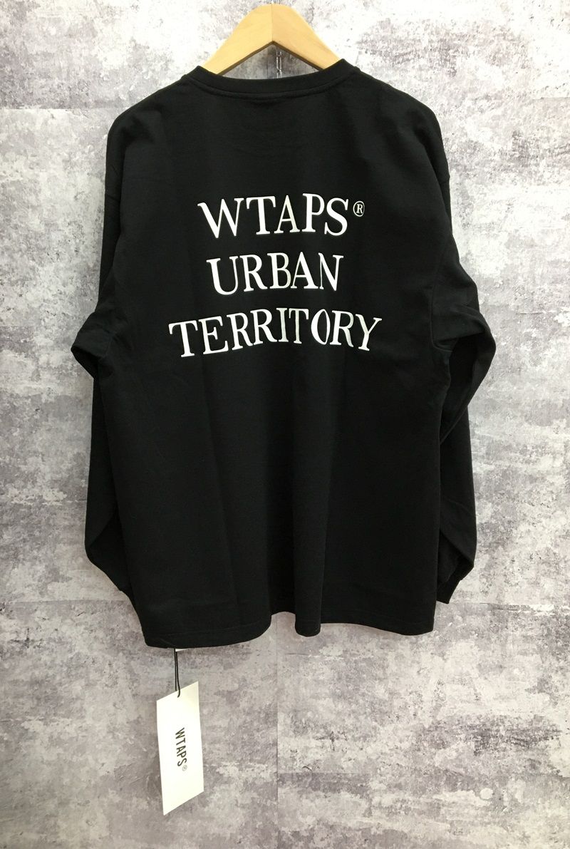 WTAPS WUT LS COTTON BLACK 23AW ダブルタップス 長袖Tシャツ ロンT