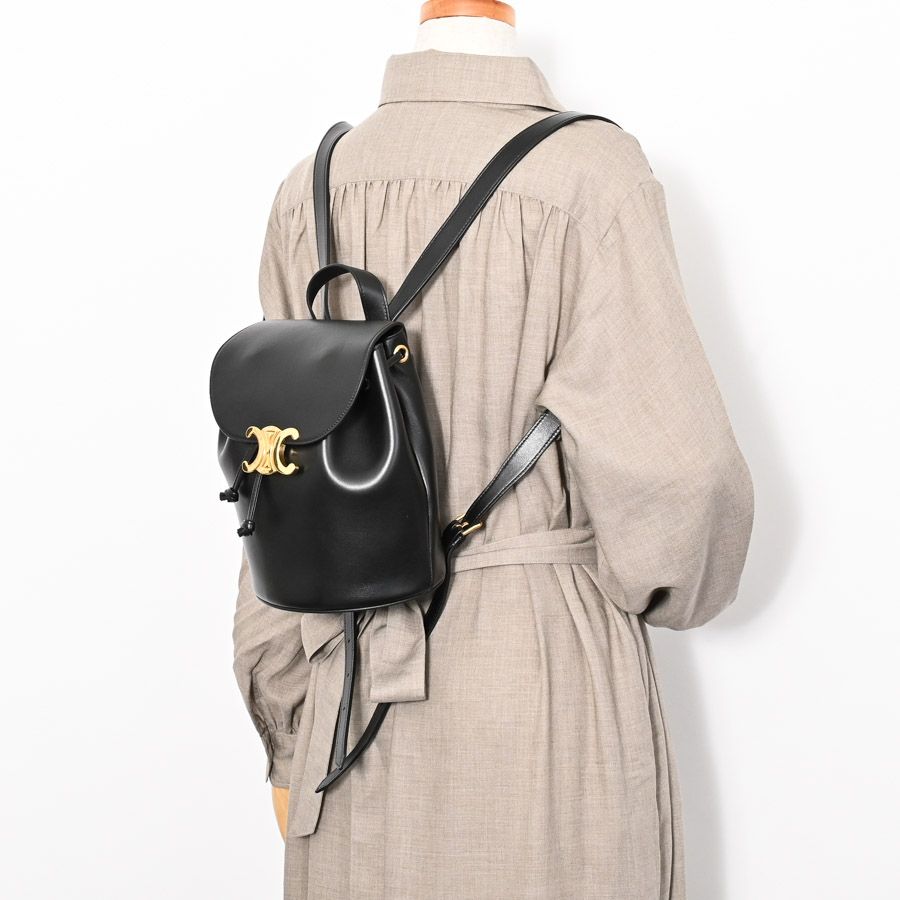 CELINEボニー バックパック （ブラック） パリ発 最終値下げ！CELINE ボニー バックパック セリーヌ - メルカリ