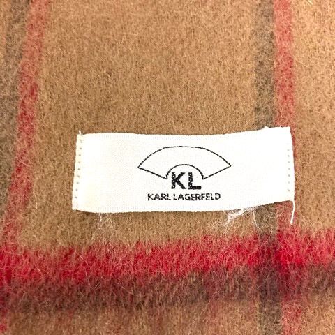 カールラガーフェルド 大判ウールストール カールラガーフェルド KARL LAGERFELD マフラー ストール ウール