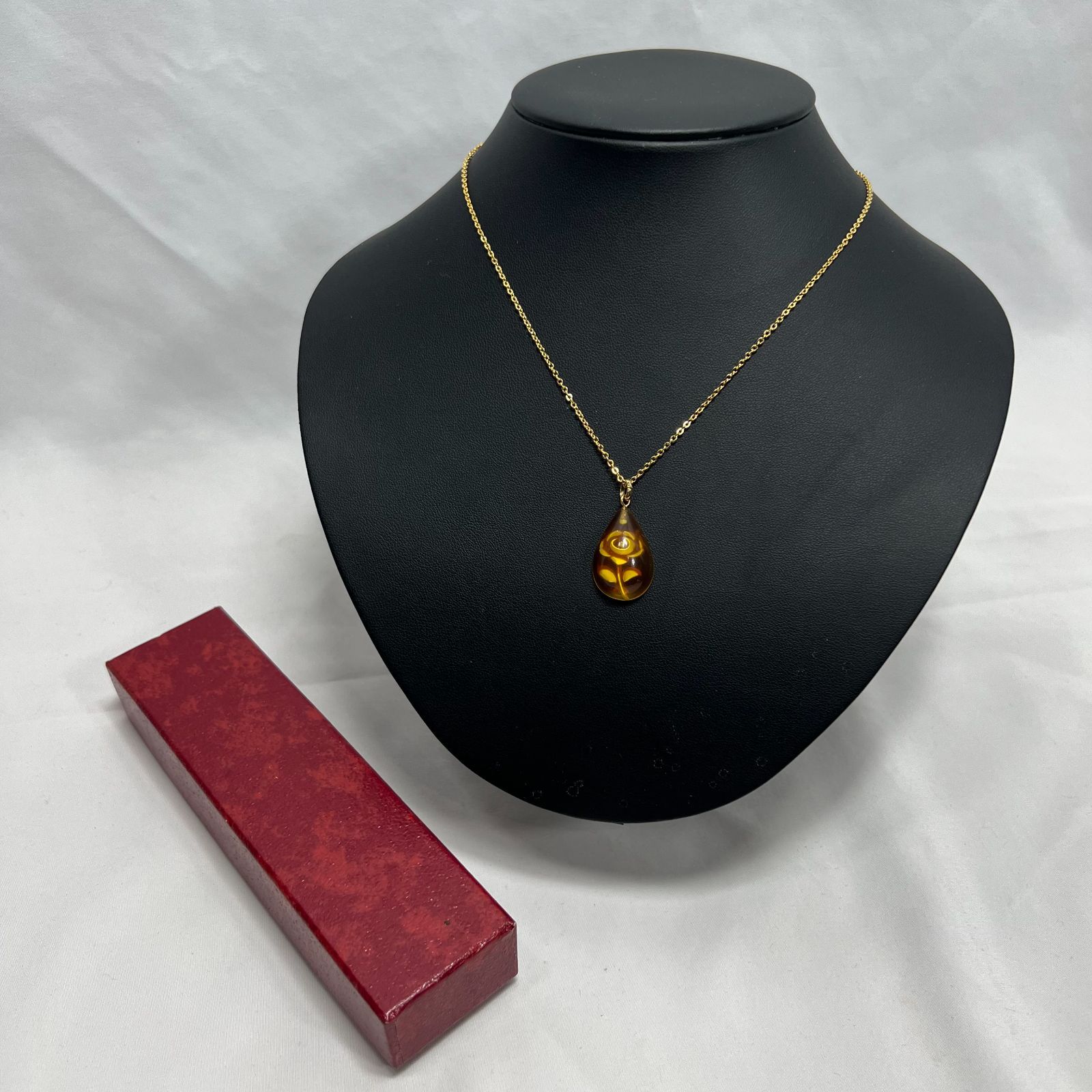 特価】美品 逸品 本鼈甲 べっ甲 ネックレス ペンダント アクセサリー  