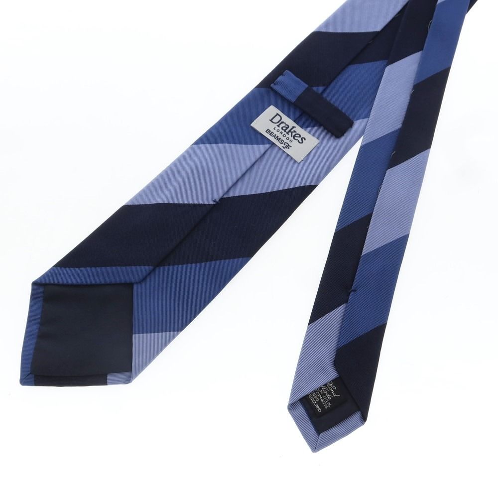 中古】ドレイクス DRAKES BEAMS F別注 シルクコットン ストライプ柄