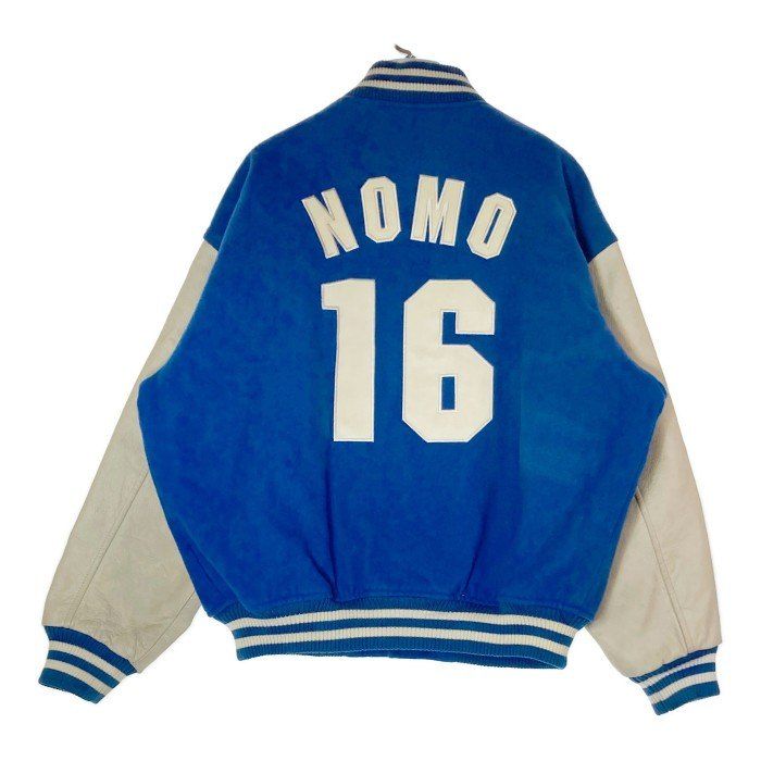 ☆STARTER スターター 野茂英雄 Dodgers ドジャース 袖レザー ウール