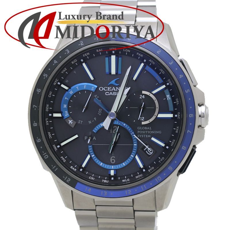 CASIO カシオ オシアナス GPS ソーラー電波 OCW-G1100-1AJF チタン メンズ |39891 腕時計