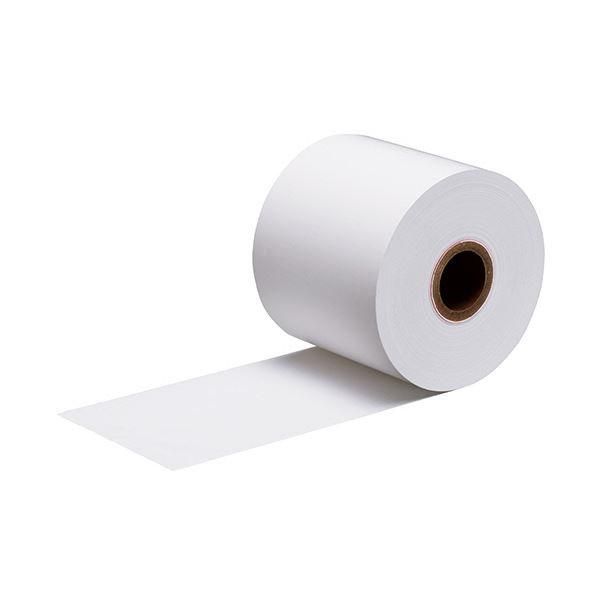 （まとめ）クリエイティアキッチンプリンター用感熱紙（発色面表巻）62μ 80mm幅×100m巻 外径93mm 芯径25.4mm 1セット（5巻）〔×5セット〕