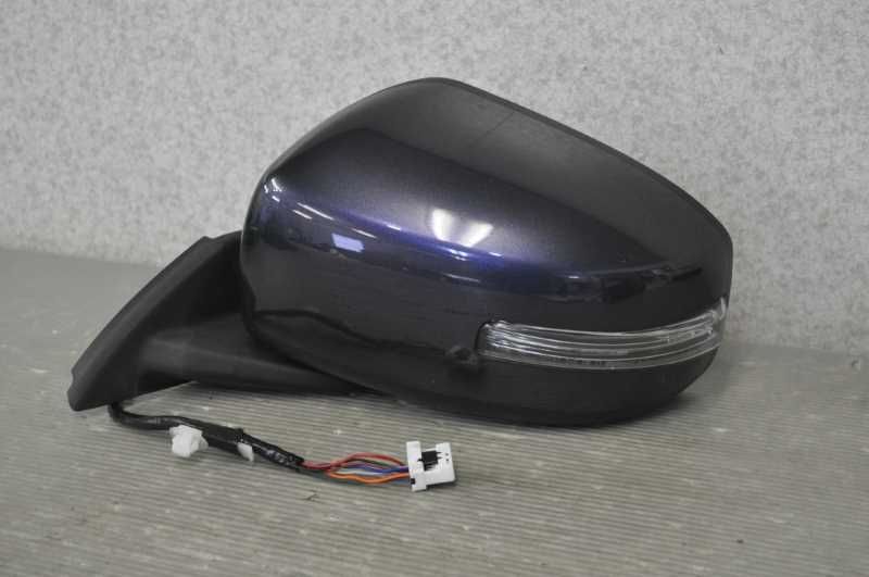 デイズ ハイウェイスター X 前期 B21W 純正 破損無 左 ドアミラー 電格 7P ウィンカー付 V09 紫 024118 96302-6A07H s021097B