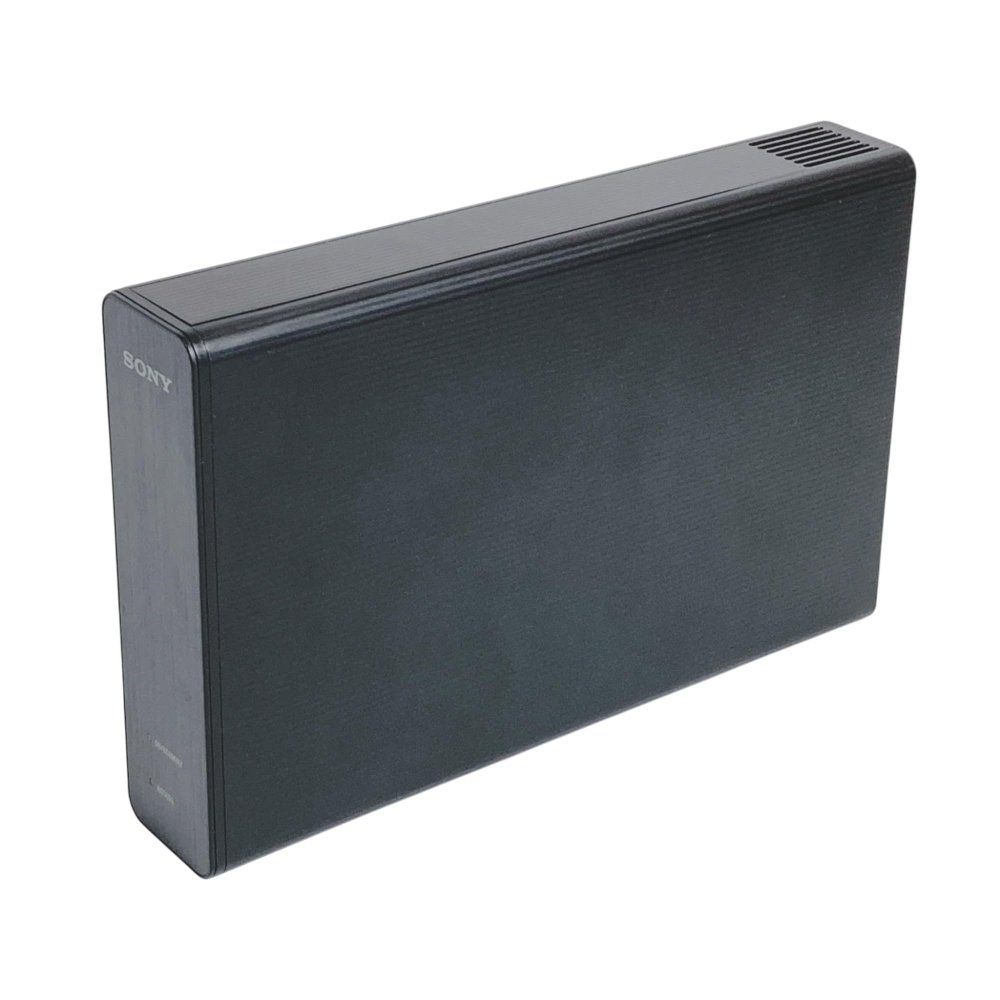 ソニー TV録画用 据え置き型外付けHDD 2TB ブラック 縦置き 横置き自由なアルミパネル付 HD-U2